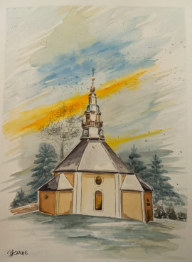 Aquarelle Seiffen Kirsche