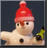 schneemann rote Mtze
