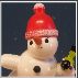 schneemann rote Mtze
