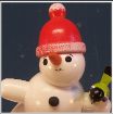 schneemann rote Mtze