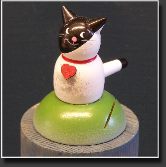 Tischkartenhalter Katze schwarz weiss